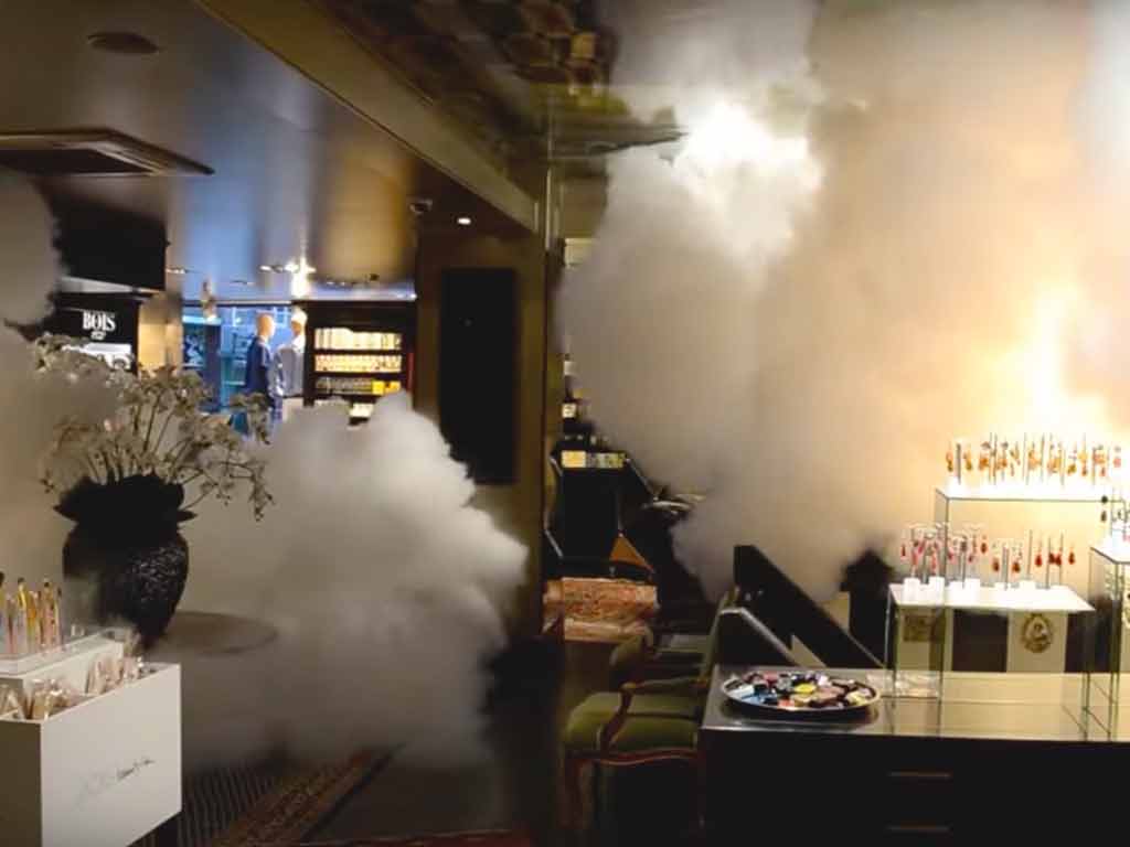 Mistbeveiliging in winkel